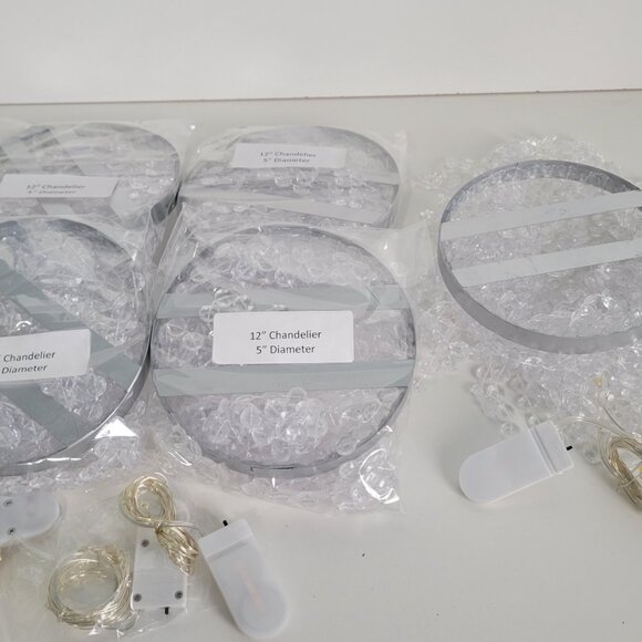 Forbes Favors Set of 5 Chandelier Centerpieces - Picture 6 of 11